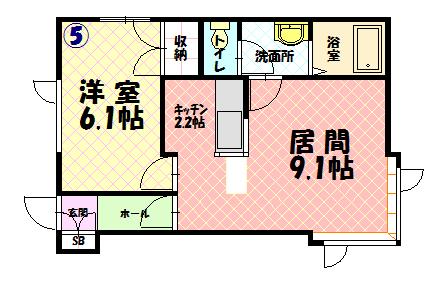 ハイム北欧館A205間取図