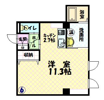 アルグレースときわ206間取図