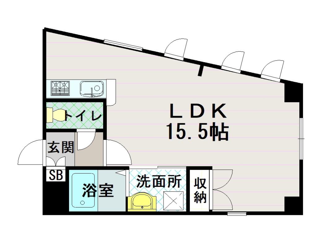 アレナＯＶＥＳＴ305間取図