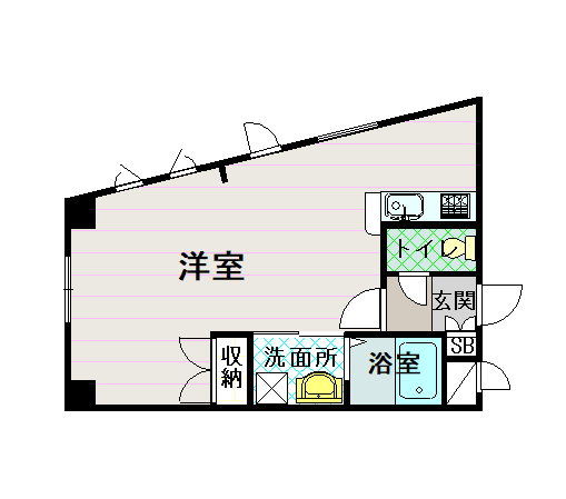 アレナＯＶＥＳＴ203間取図