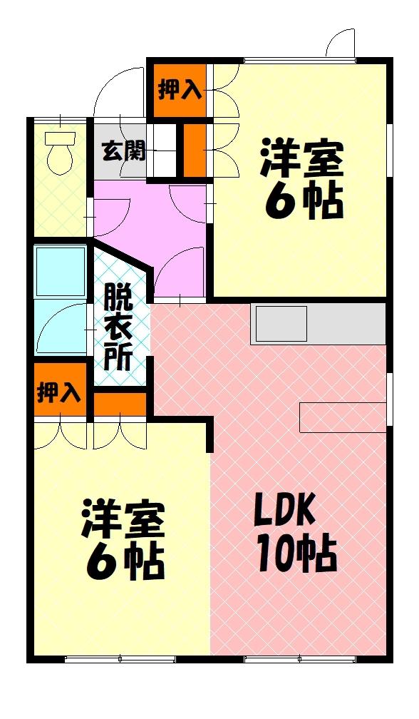 サンフレンズ南１０１間取図
