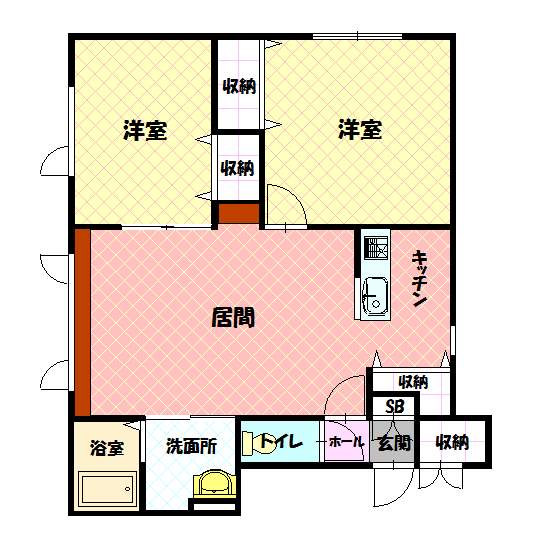 ロンデニオン２０１間取図