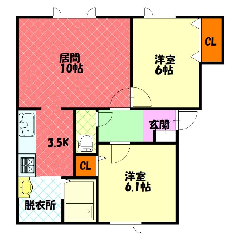 リアルホーム北門17201間取図