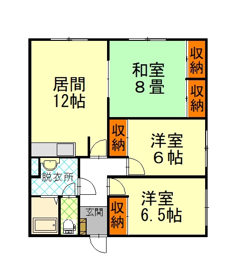長谷川マンション2間取図