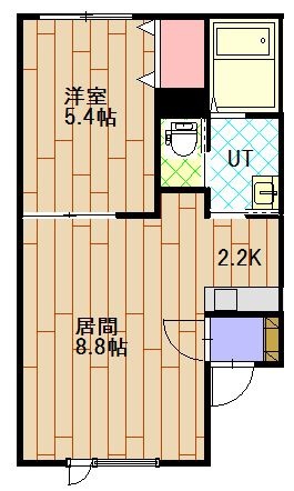クラージュ203間取図