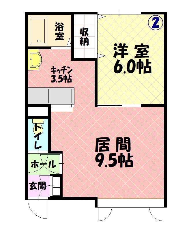 つばさ202間取図
