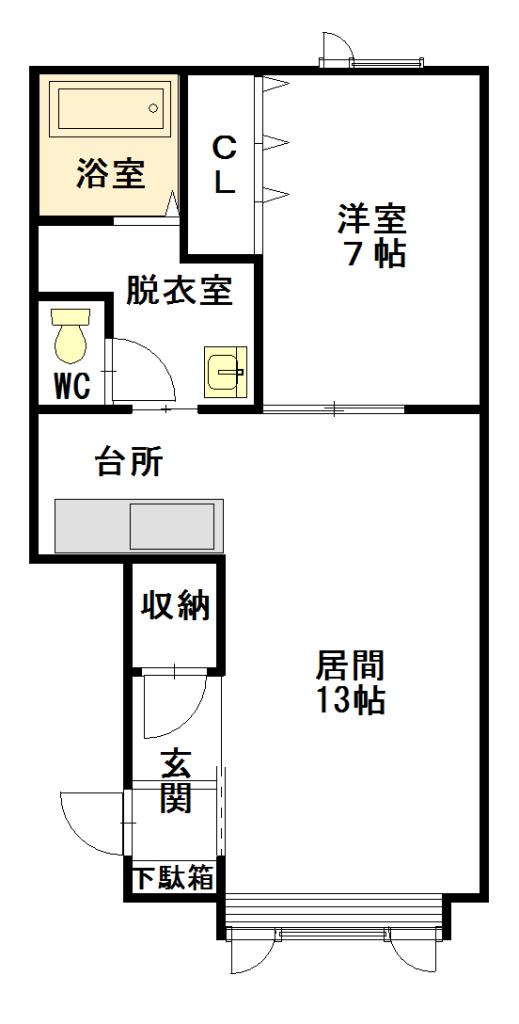 フォーシーズン北門102間取図