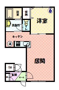 ラフレーズ大町Ⅰ206間取図