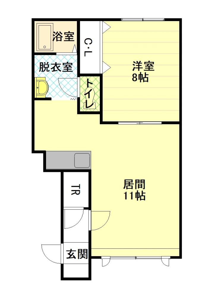 アピアA棟205間取図