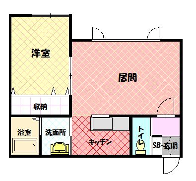 オキザリス２０１間取図