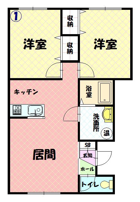 エリーズ２０１間取図