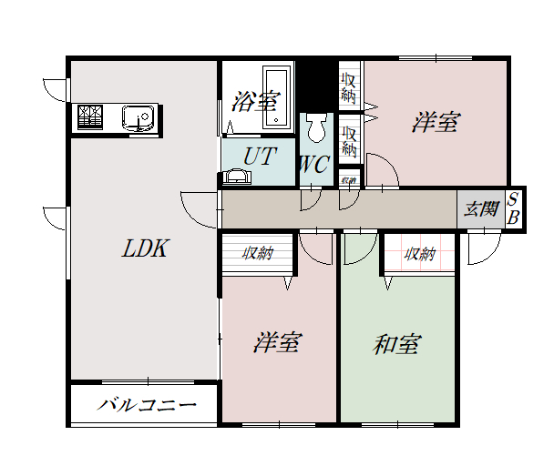 スウィートウォーター１０１間取図