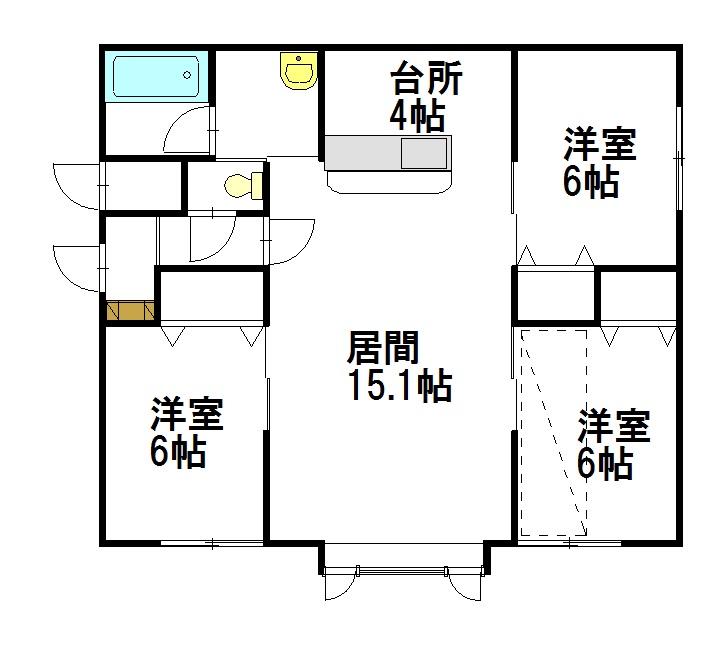 シエルコリーヌ２０２間取図