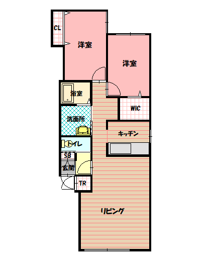 ａｔｅｅｎａ１１．２１Ａ１０２間取図