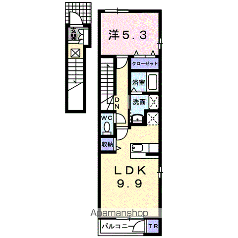 ミラージュＡ203間取図