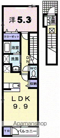 ミラージュＡ202間取図