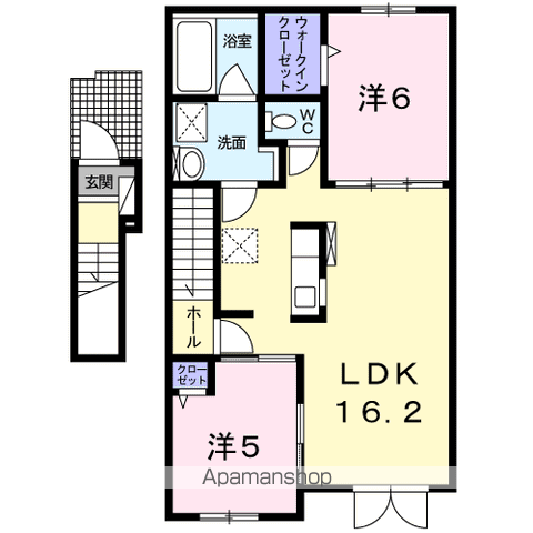 ピスケス201間取図