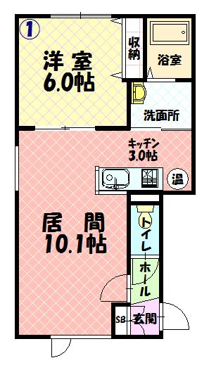 Broccato201間取図