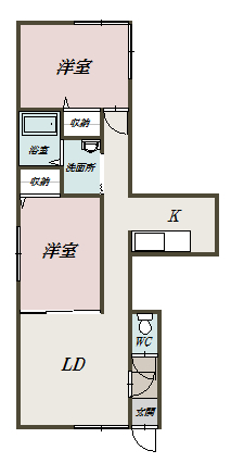 Raw Sienna(ロウ・シェンナ)101間取図