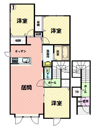 リーノＡ２０１間取図