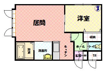 リーノＢ１０３間取図