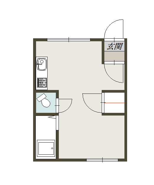 深川総合ハイツＡ１０３間取図