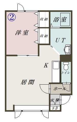 トーワ北門１６２０２間取図