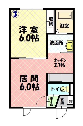 樹華２０３間取図