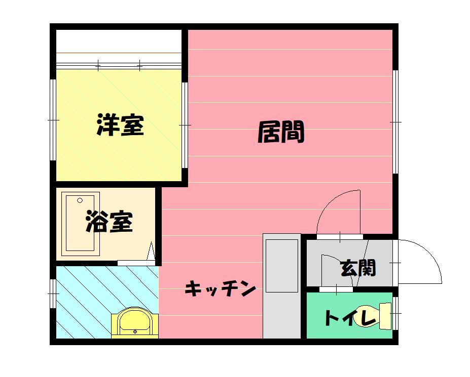 旭川シティコート206間取図