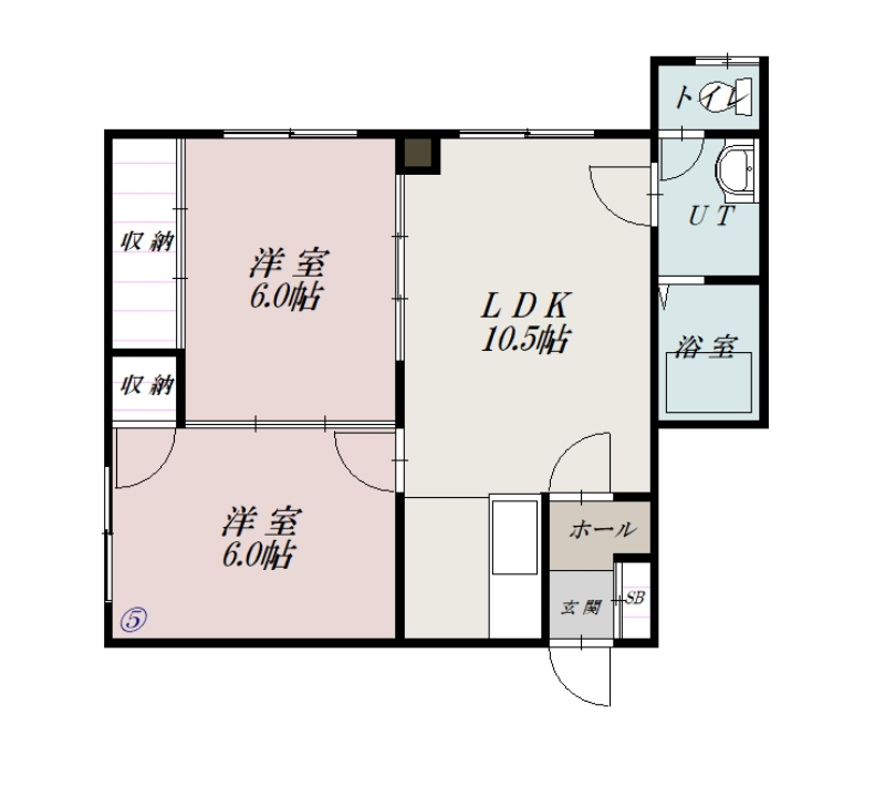 旭川シティコート105間取図