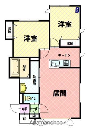 ＲｏａｎｎｅⅡＢ間取図