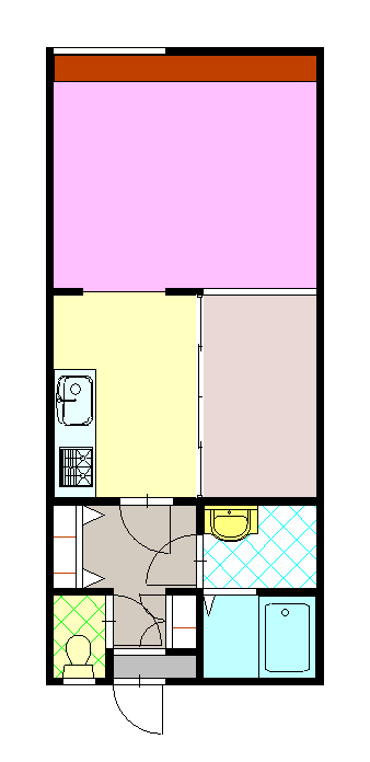 デザイナーズＡＰ・６８　Ａ棟１０３間取図