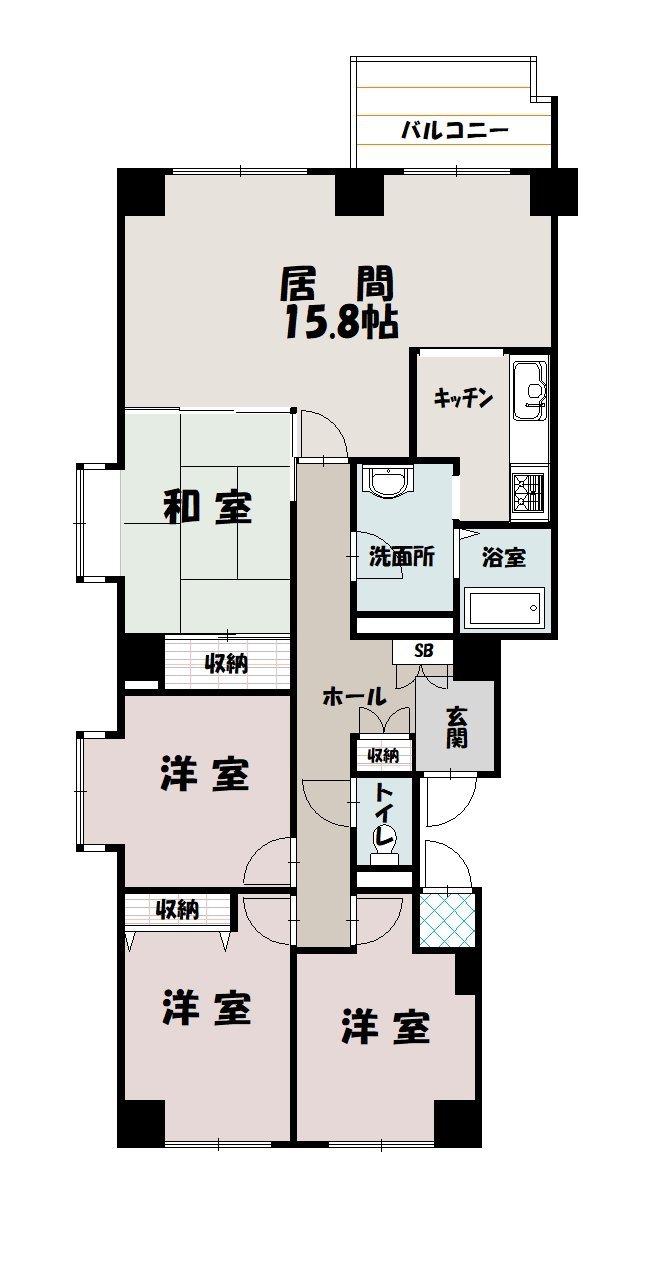カサ・パラシオン８０５間取図