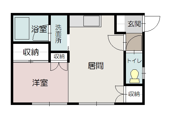 ひろハイツ101間取図