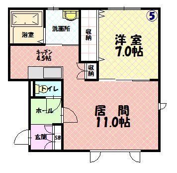 グランビュー本町205間取図