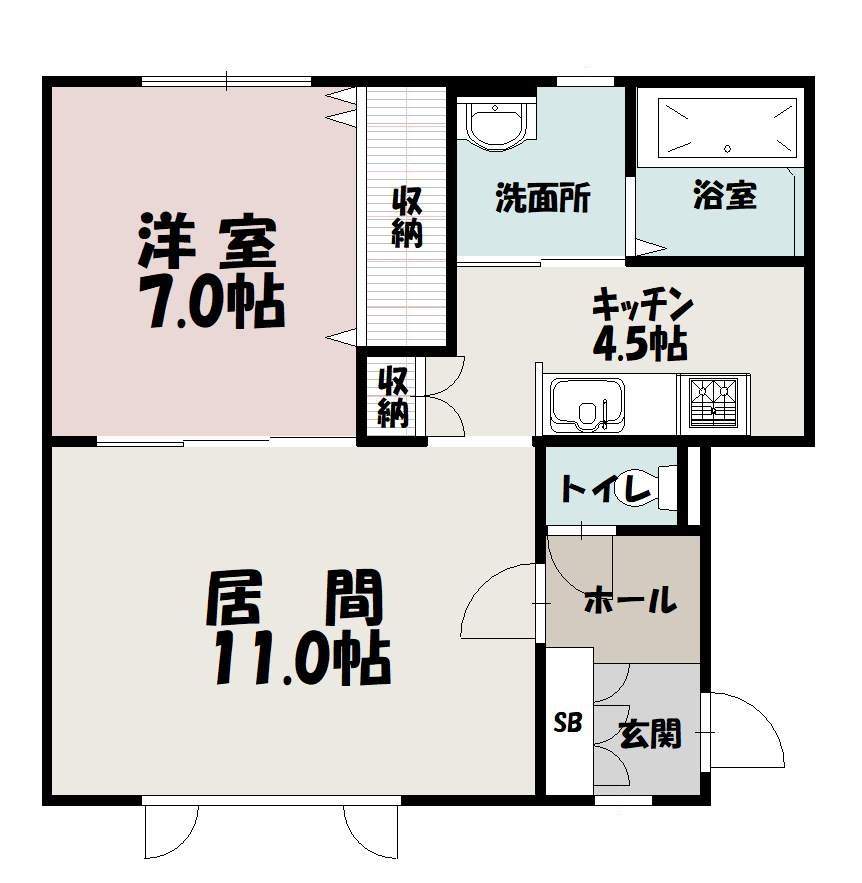グランビュー本町103間取図