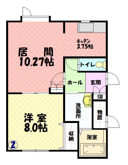 ブルーソールD202間取図