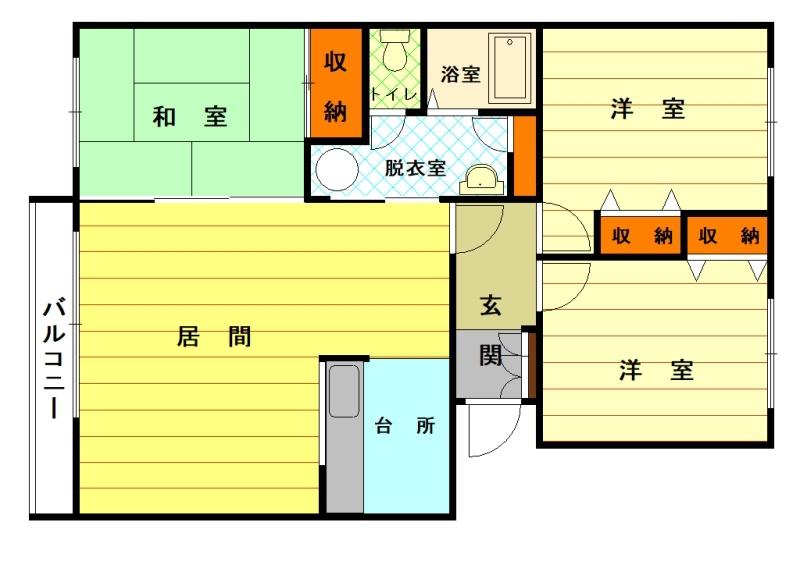 カサ・デルリオ１００３間取図