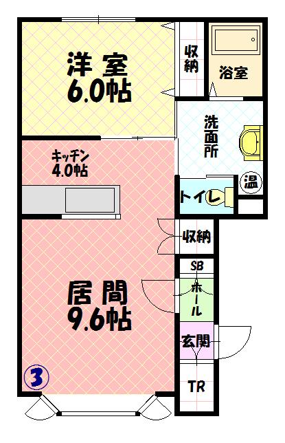 タウンズ東光３．３１０３間取図