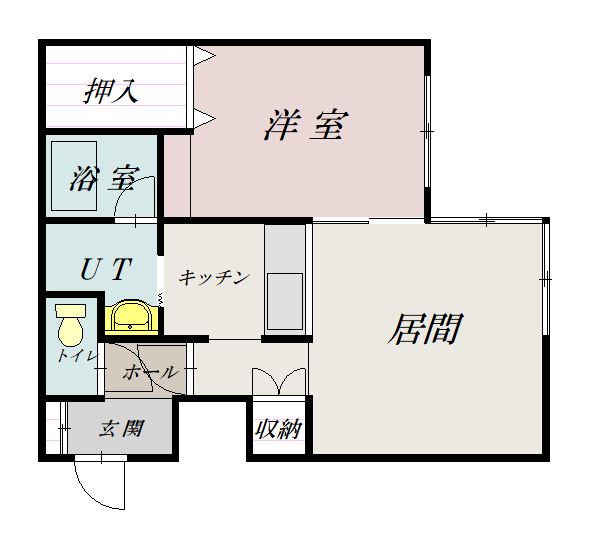 ＢＩＢＵＲＥ５２６２０３間取図