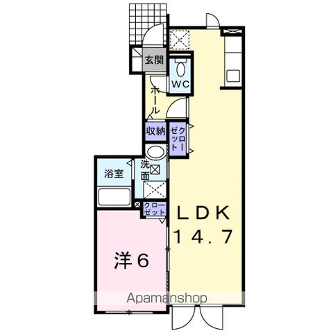 クラール・S101間取図
