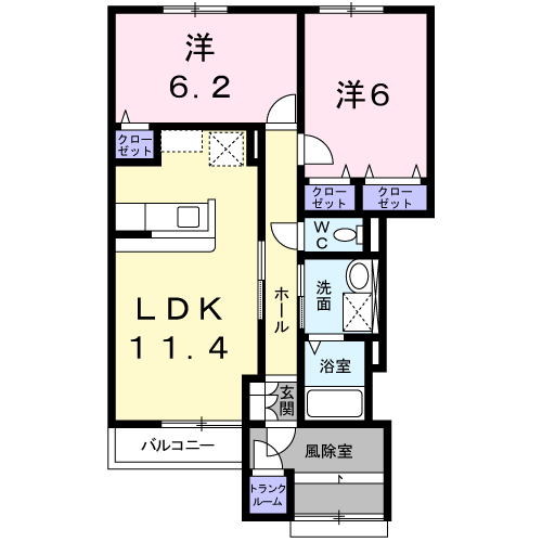 それいゆ103間取図