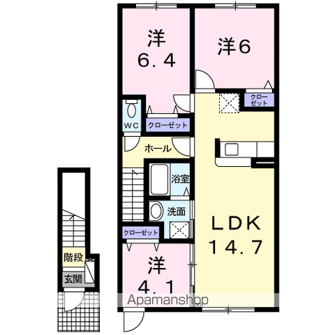 レジデンスＡＪ202間取図