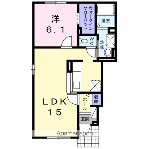 リアンカムイ101間取図