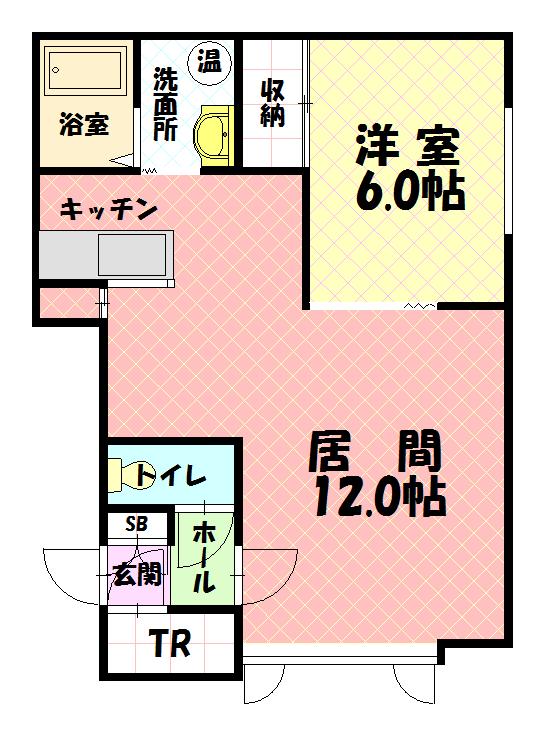プリマーベラＤ棟１１０間取図