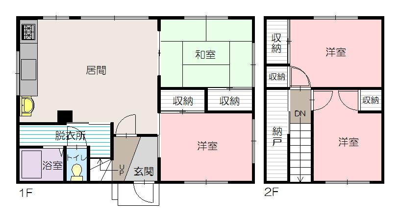忠和６－５貸家ZZZ間取図