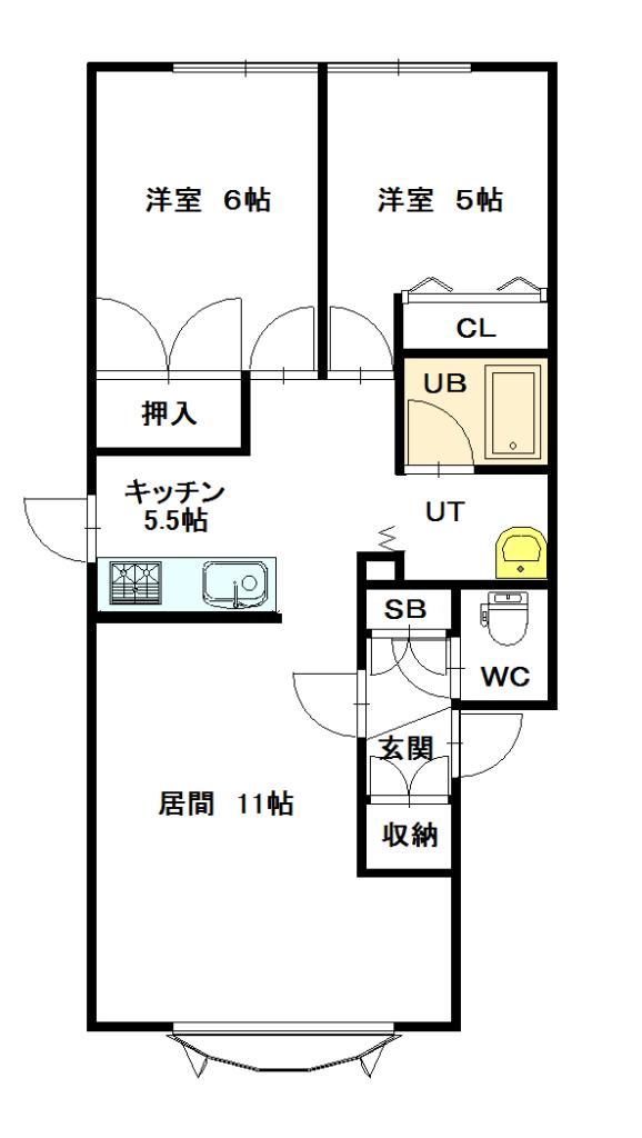 エステート２３７A101間取図