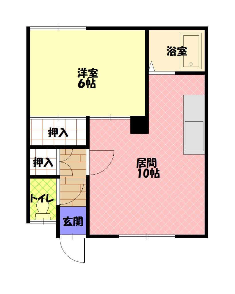 アースヴィレッジ神楽岡１０１間取図