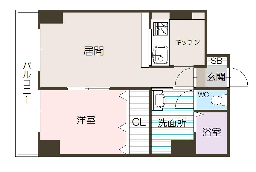 Ｌｅ　ｃｉｅｌ常磐７０３間取図