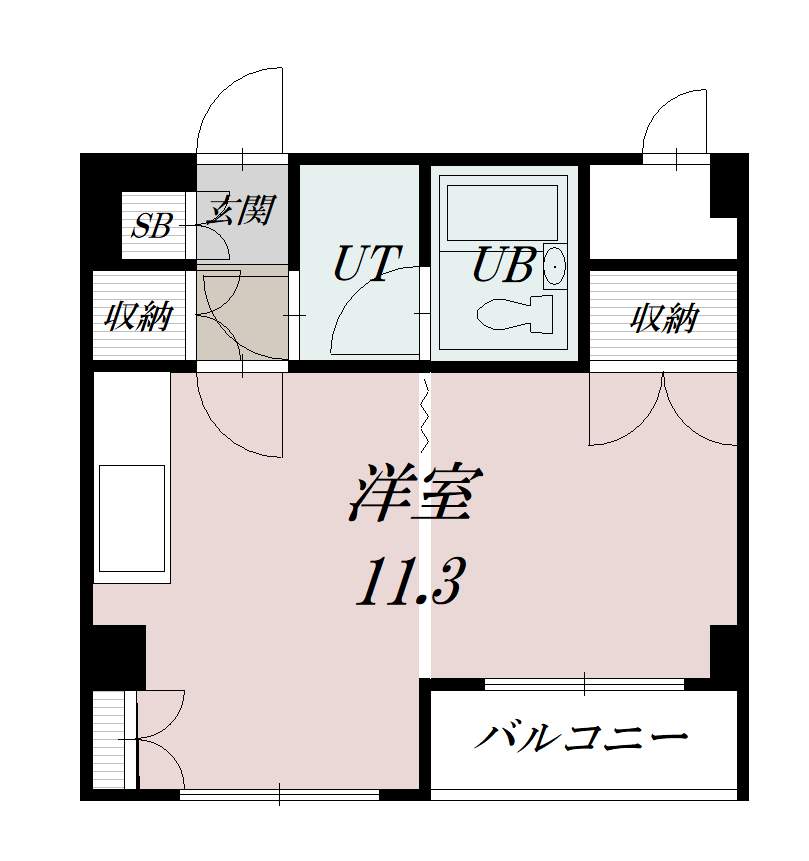 アネックスプラザ６条ビル203間取図